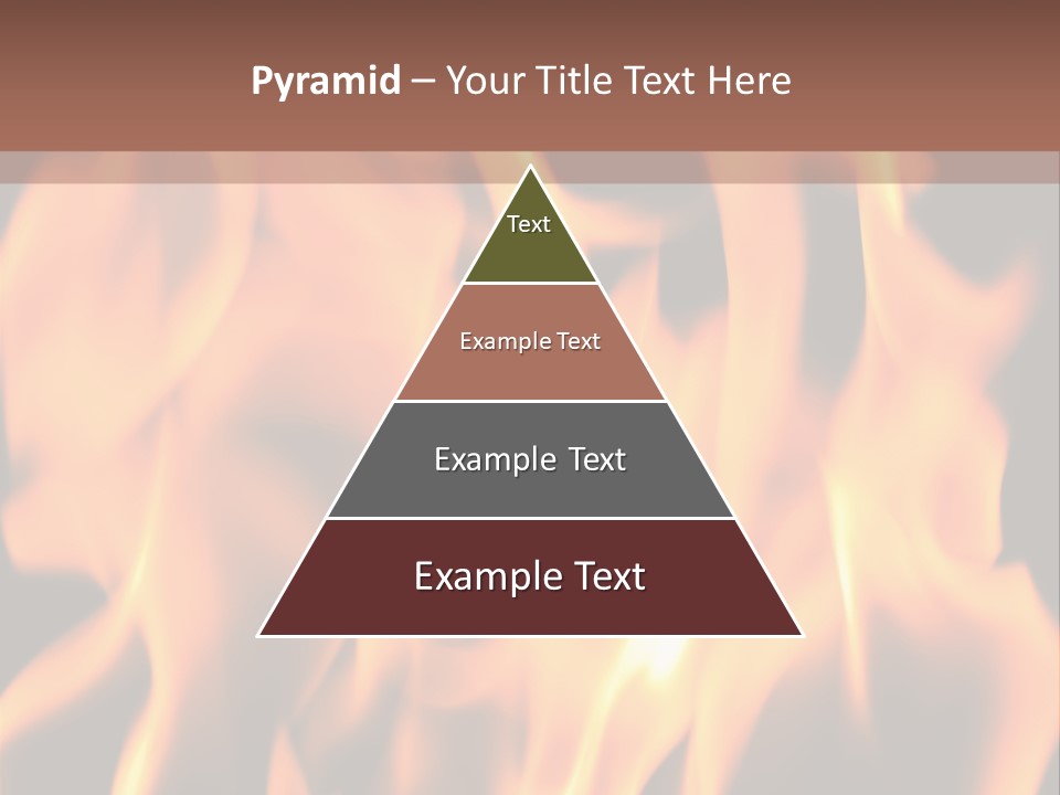 Ice Artistic Flaming PowerPoint Template