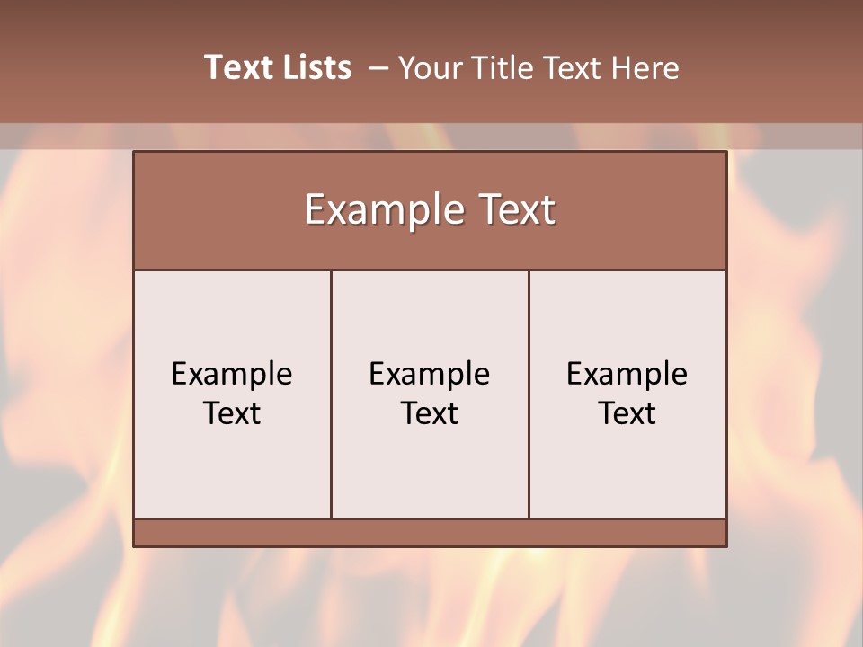 Ice Artistic Flaming PowerPoint Template