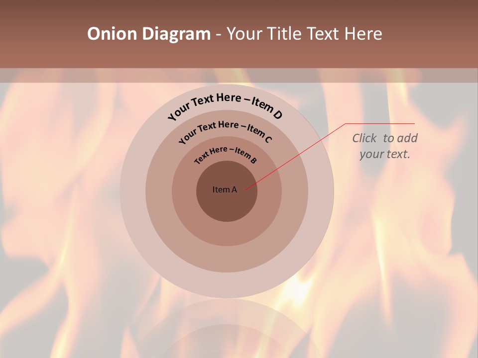 Ice Artistic Flaming PowerPoint Template