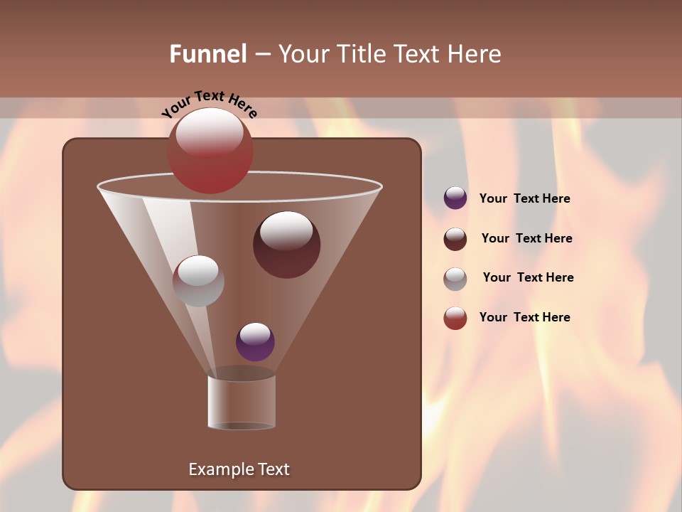 Ice Artistic Flaming PowerPoint Template