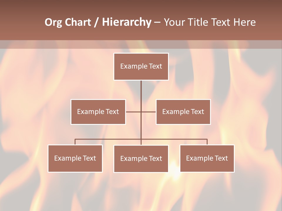 Ice Artistic Flaming PowerPoint Template