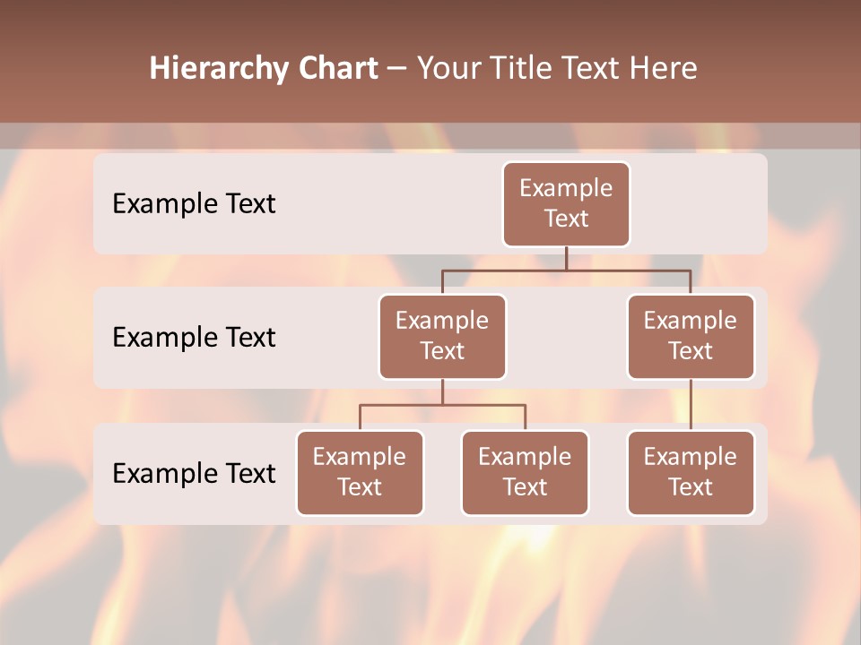 Ice Artistic Flaming PowerPoint Template