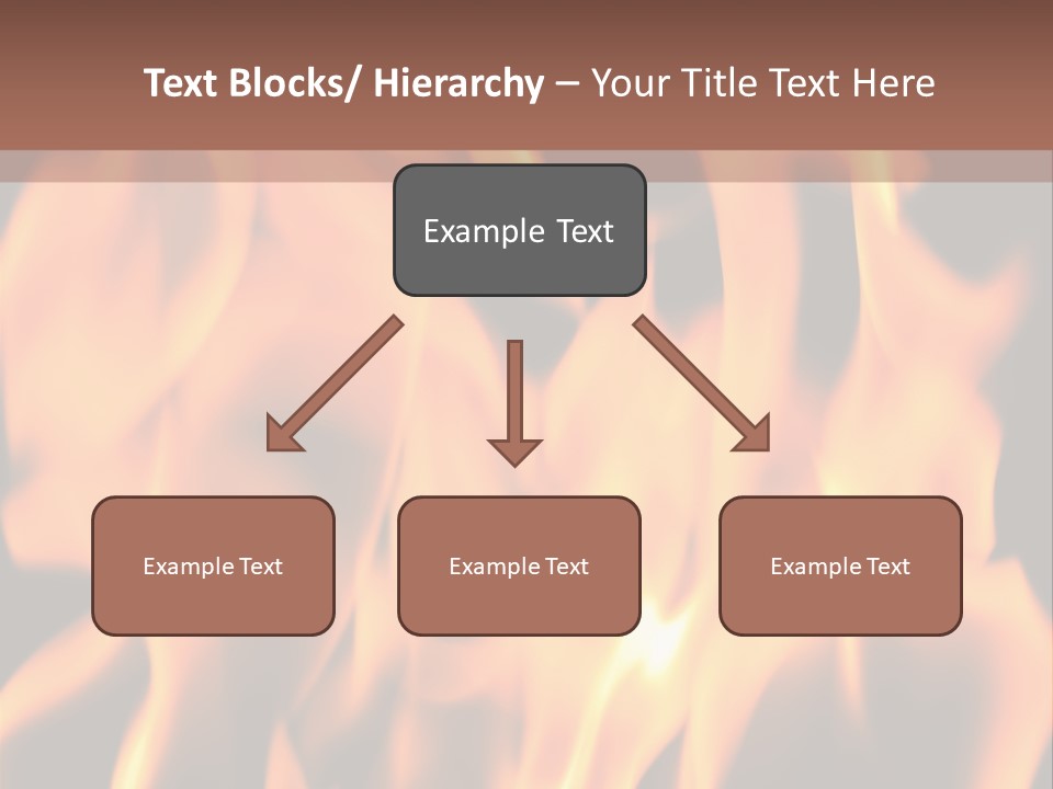 Ice Artistic Flaming PowerPoint Template