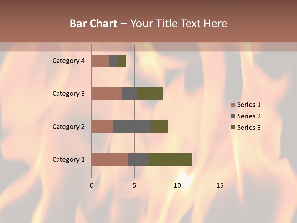Ice Artistic Flaming PowerPoint Template