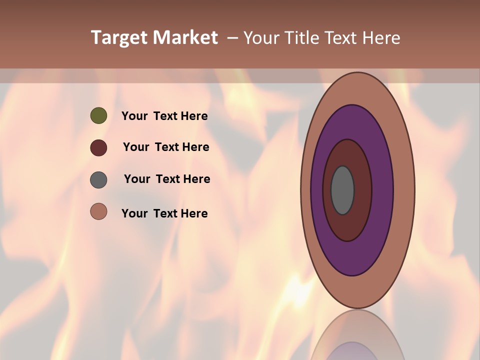 Ice Artistic Flaming PowerPoint Template