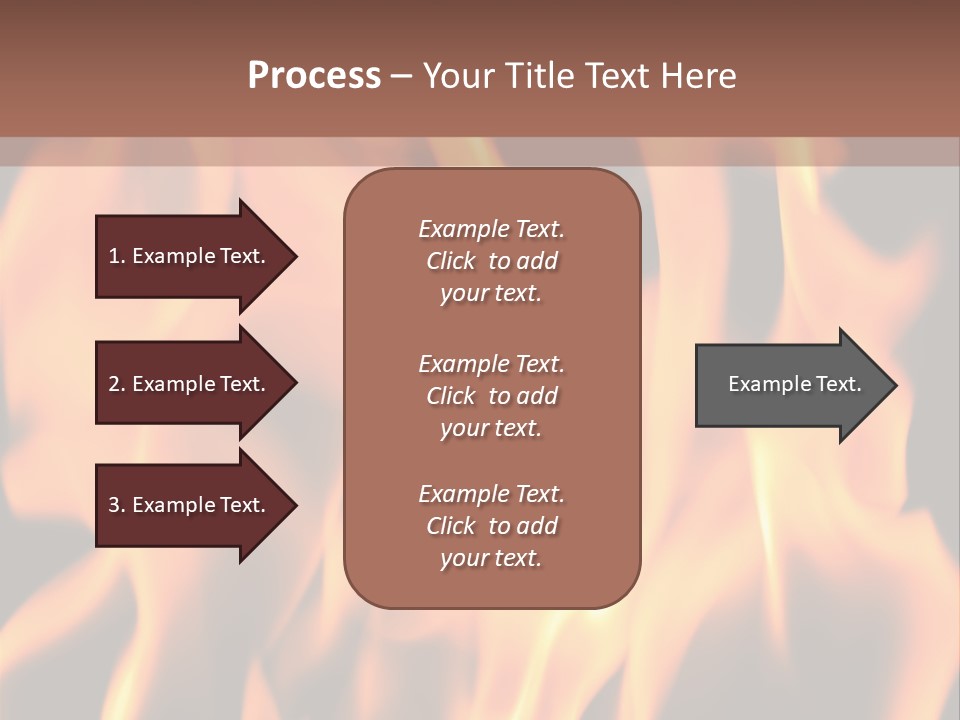 Ice Artistic Flaming PowerPoint Template