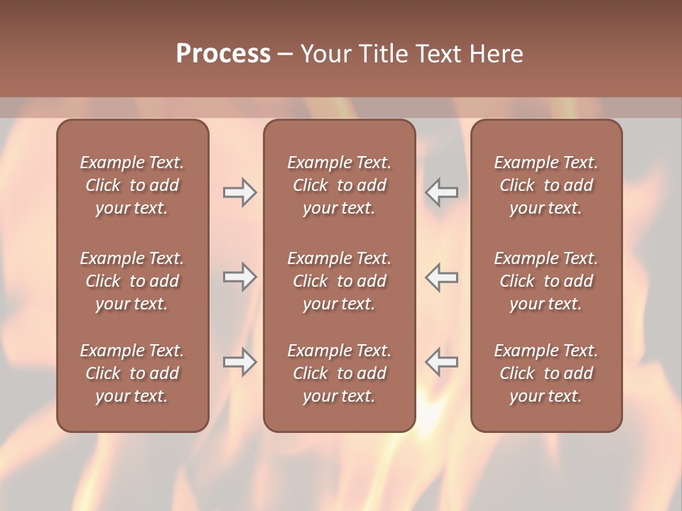 Ice Artistic Flaming PowerPoint Template