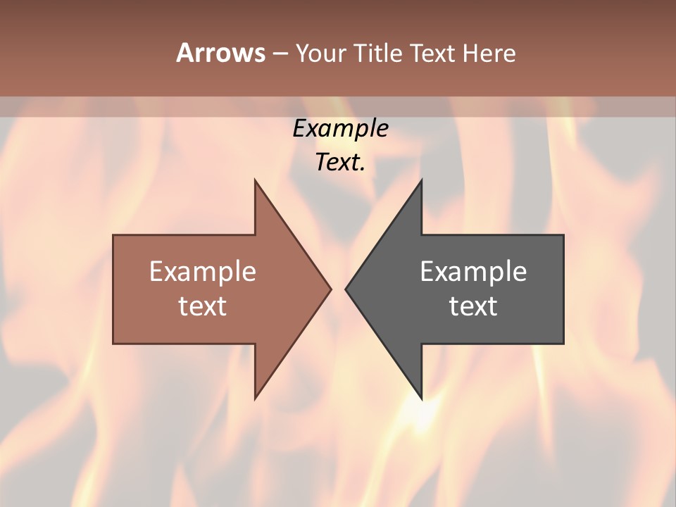 Ice Artistic Flaming PowerPoint Template