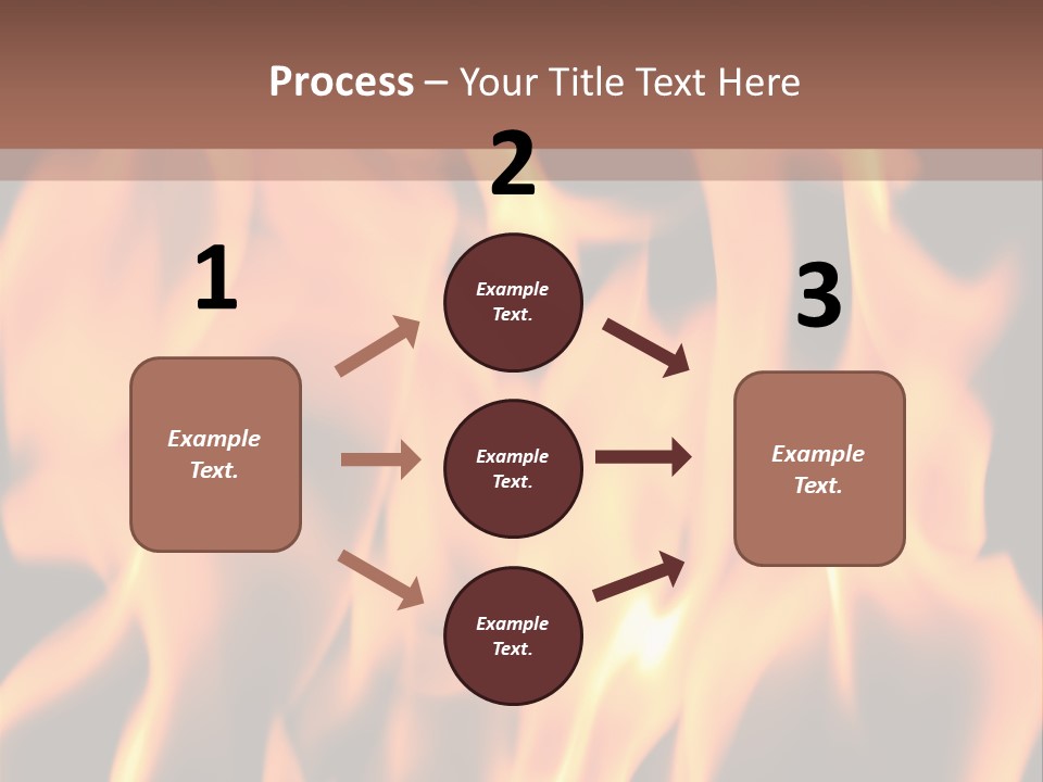 Ice Artistic Flaming PowerPoint Template