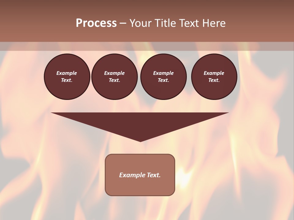 Ice Artistic Flaming PowerPoint Template