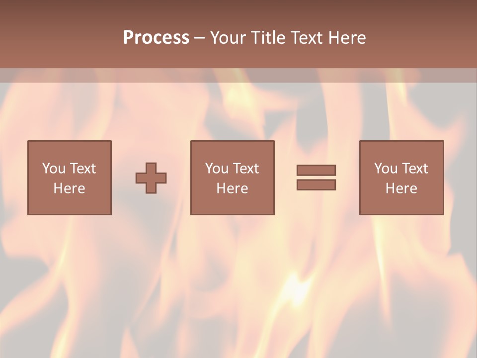 Ice Artistic Flaming PowerPoint Template