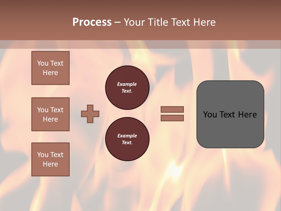 Ice Artistic Flaming PowerPoint Template
