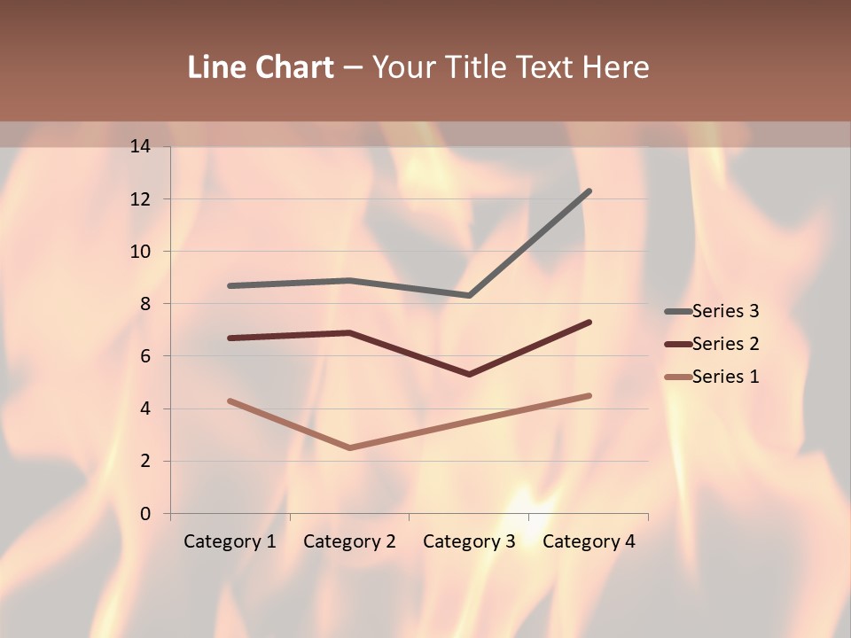 Ice Artistic Flaming PowerPoint Template