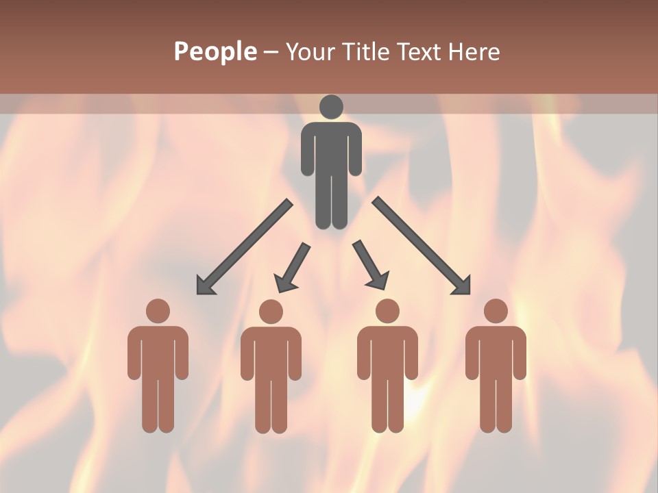 Ice Artistic Flaming PowerPoint Template