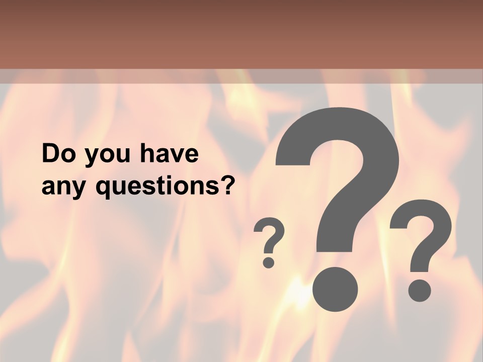 Ice Artistic Flaming PowerPoint Template