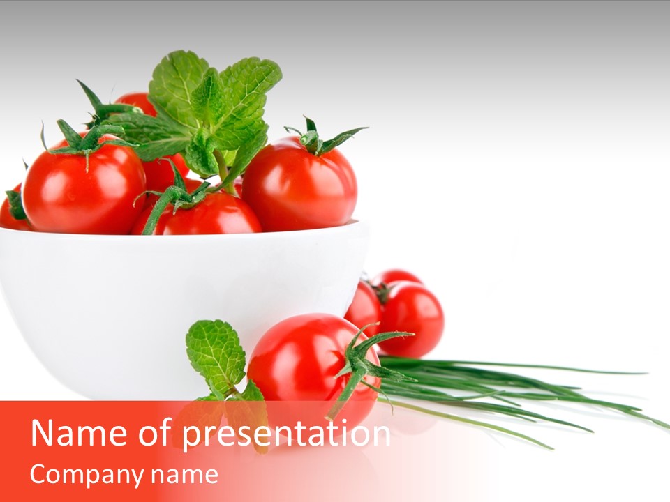 Object Tomato Background PowerPoint Template