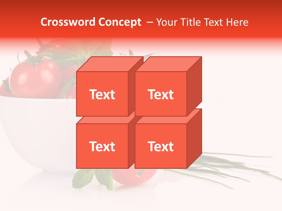 Object Tomato Background PowerPoint Template