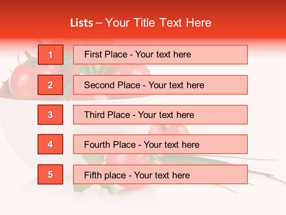 Object Tomato Background PowerPoint Template