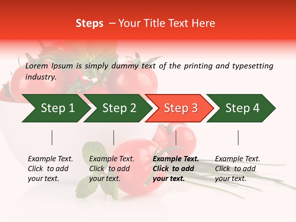 Object Tomato Background PowerPoint Template