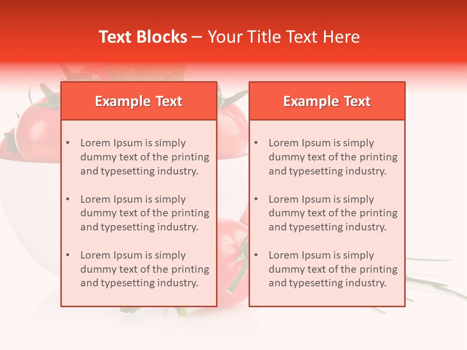 Object Tomato Background PowerPoint Template