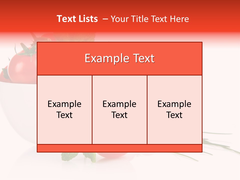 Object Tomato Background PowerPoint Template