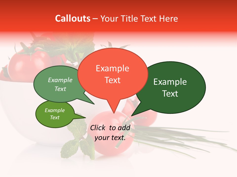 Object Tomato Background PowerPoint Template