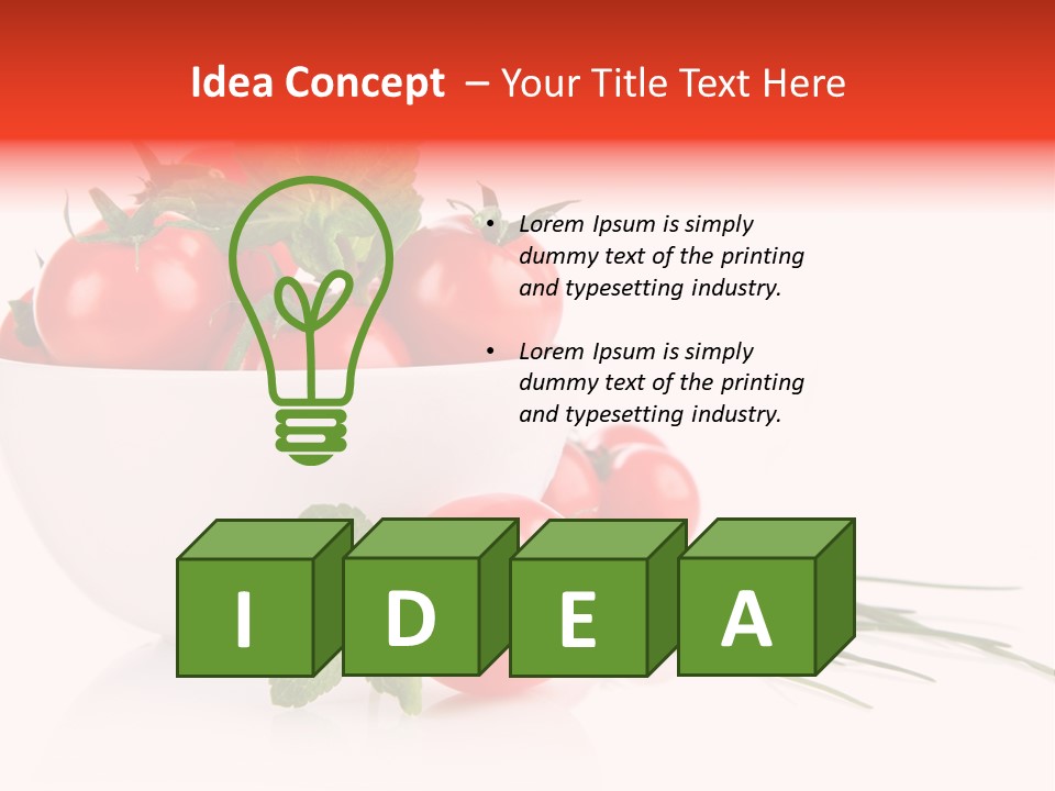 Object Tomato Background PowerPoint Template