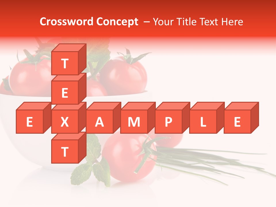 Object Tomato Background PowerPoint Template
