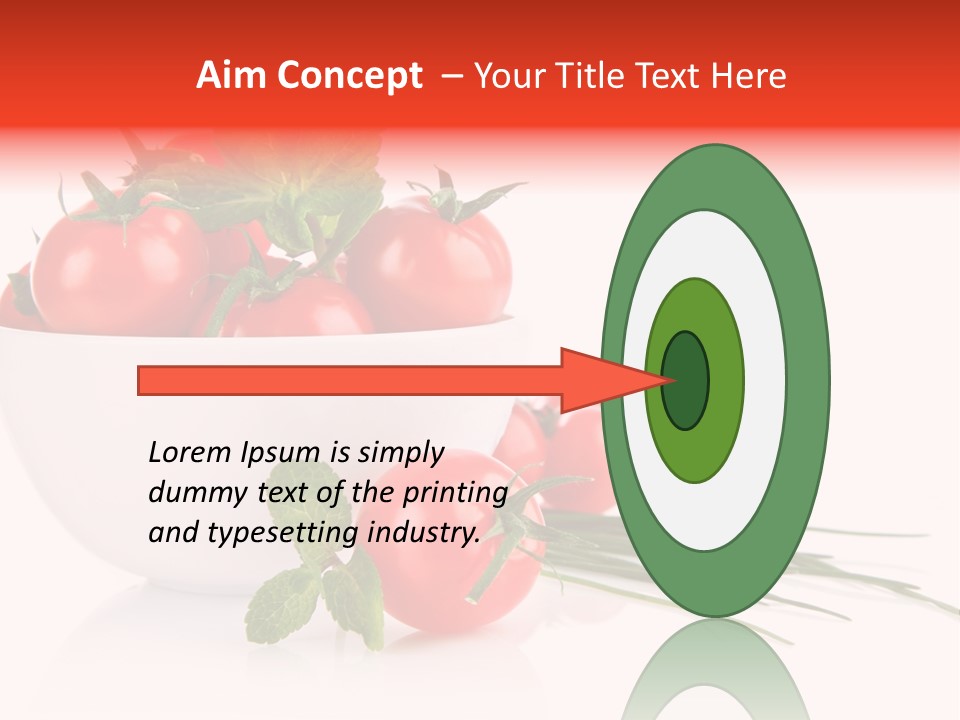 Object Tomato Background PowerPoint Template