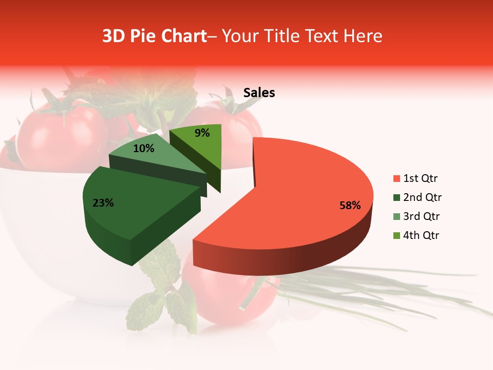 Object Tomato Background PowerPoint Template