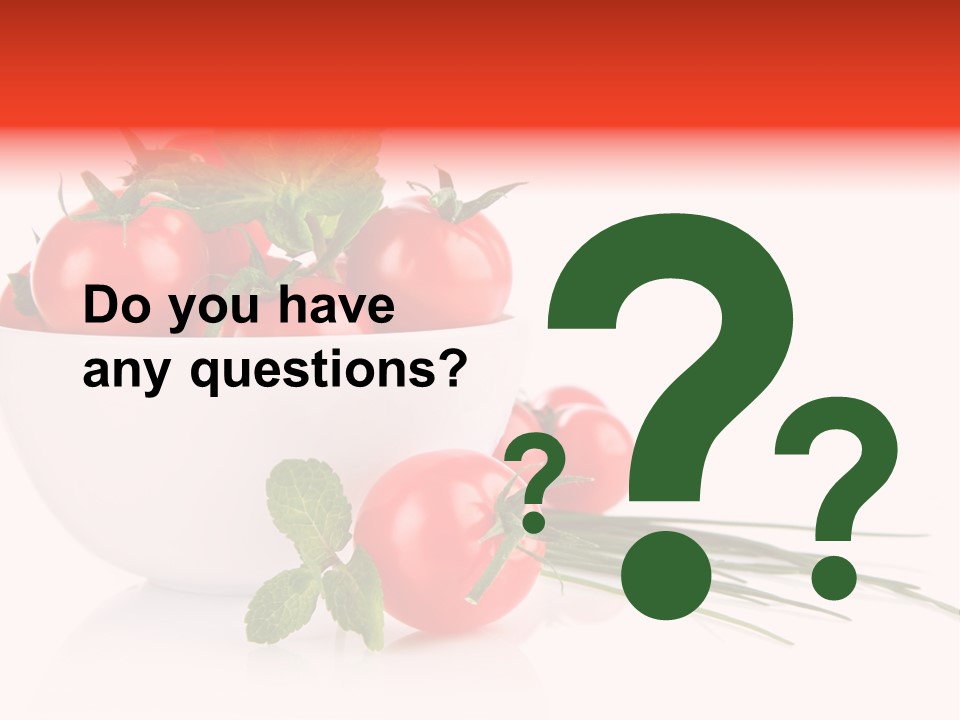 Object Tomato Background PowerPoint Template