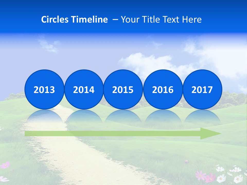 Solitude White Horizontal PowerPoint Template