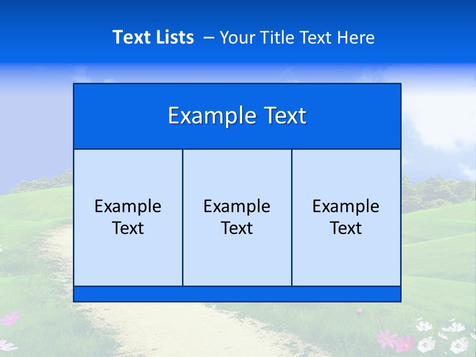 Solitude White Horizontal PowerPoint Template