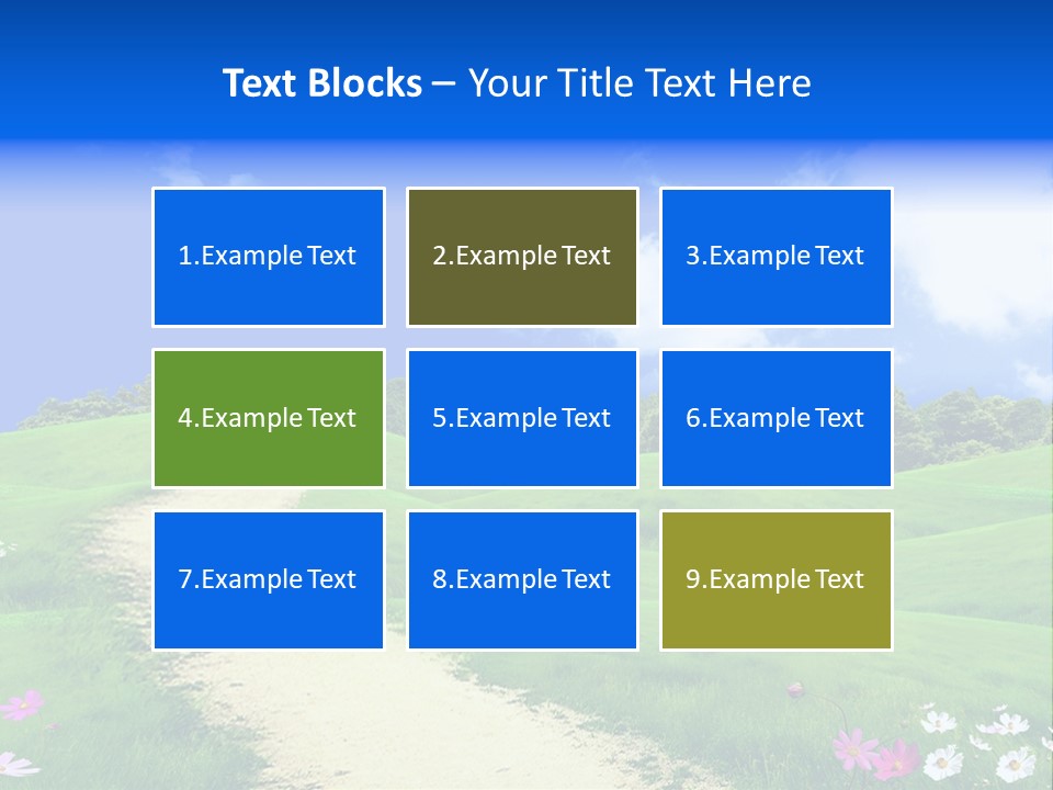 Solitude White Horizontal PowerPoint Template