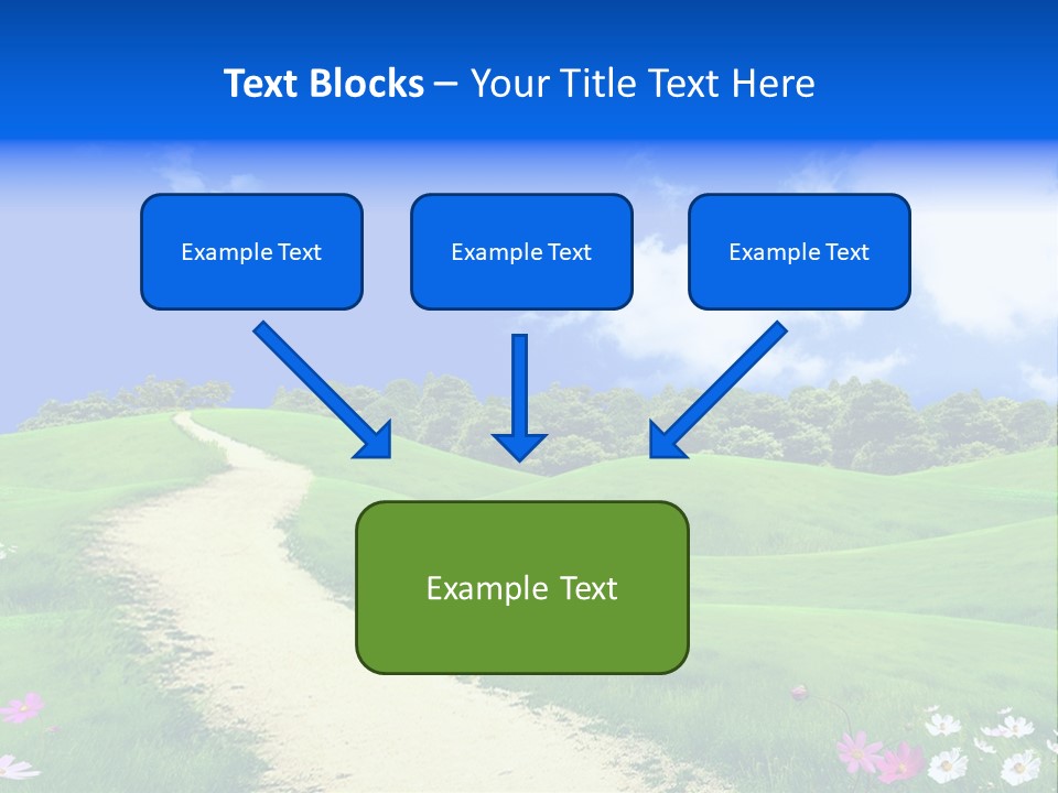 Solitude White Horizontal PowerPoint Template