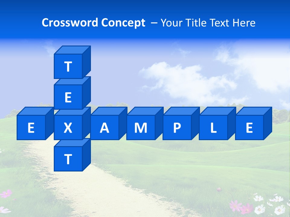 Solitude White Horizontal PowerPoint Template