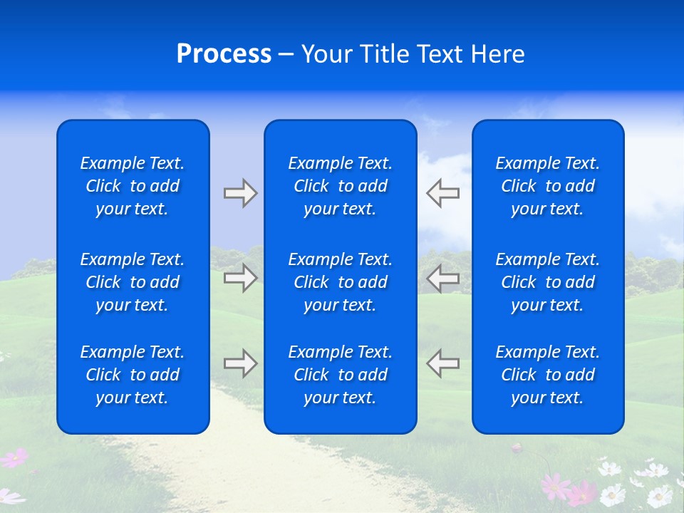 Solitude White Horizontal PowerPoint Template