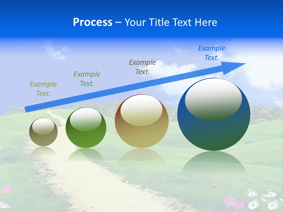 Solitude White Horizontal PowerPoint Template