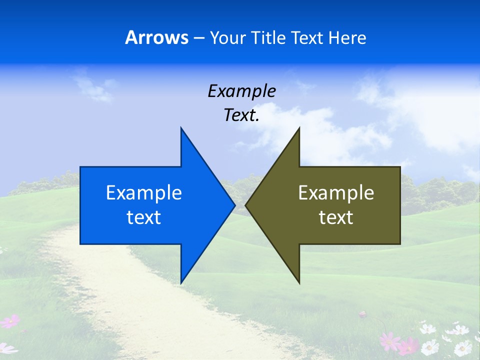 Solitude White Horizontal PowerPoint Template