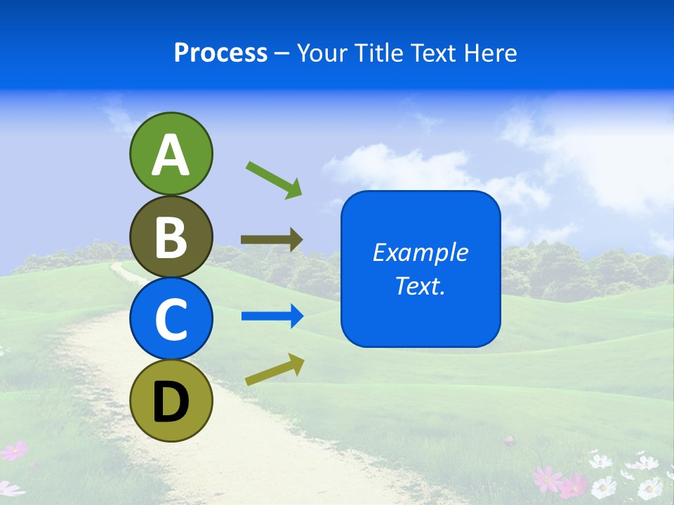 Solitude White Horizontal PowerPoint Template