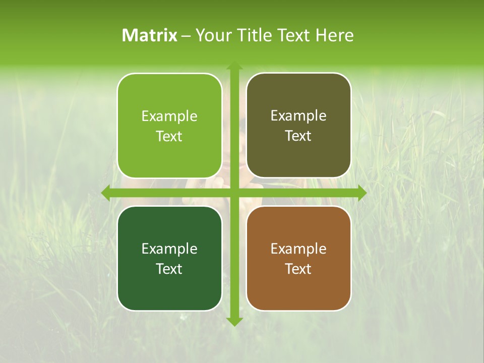 Young Adult Female Smile PowerPoint Template