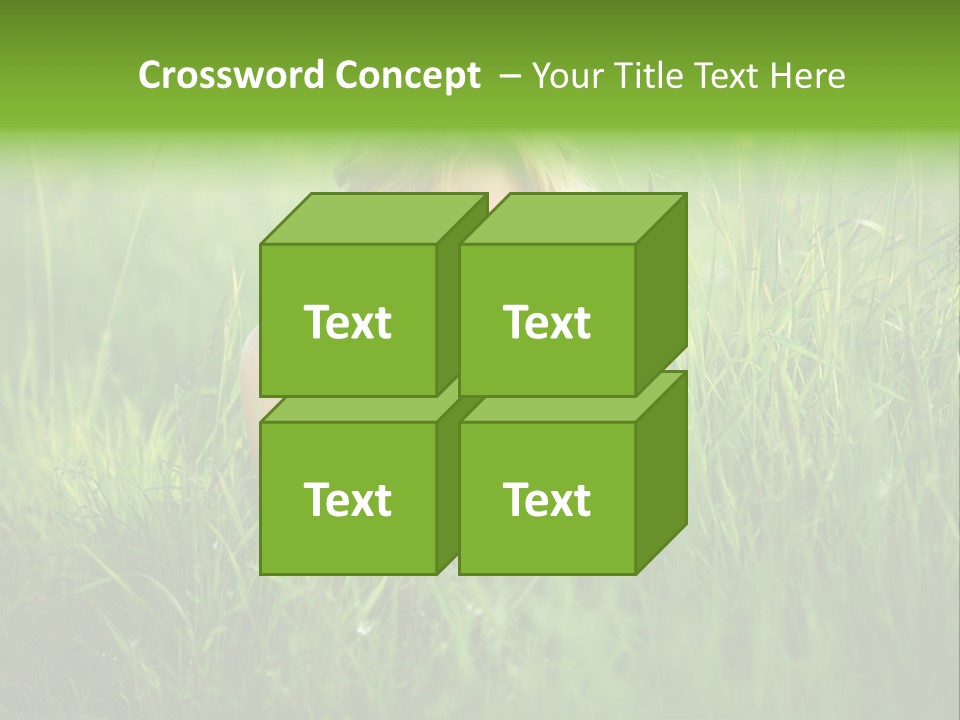 Young Adult Female Smile PowerPoint Template