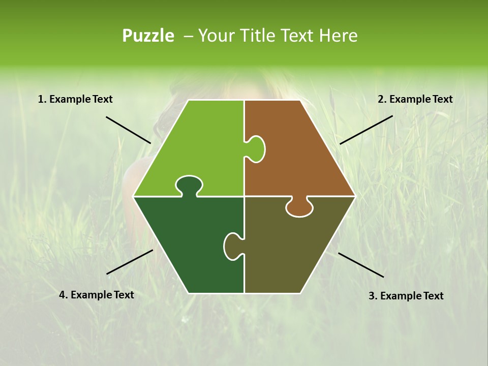 Young Adult Female Smile PowerPoint Template