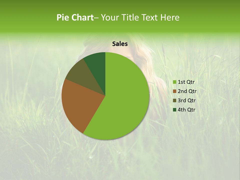 Young Adult Female Smile PowerPoint Template