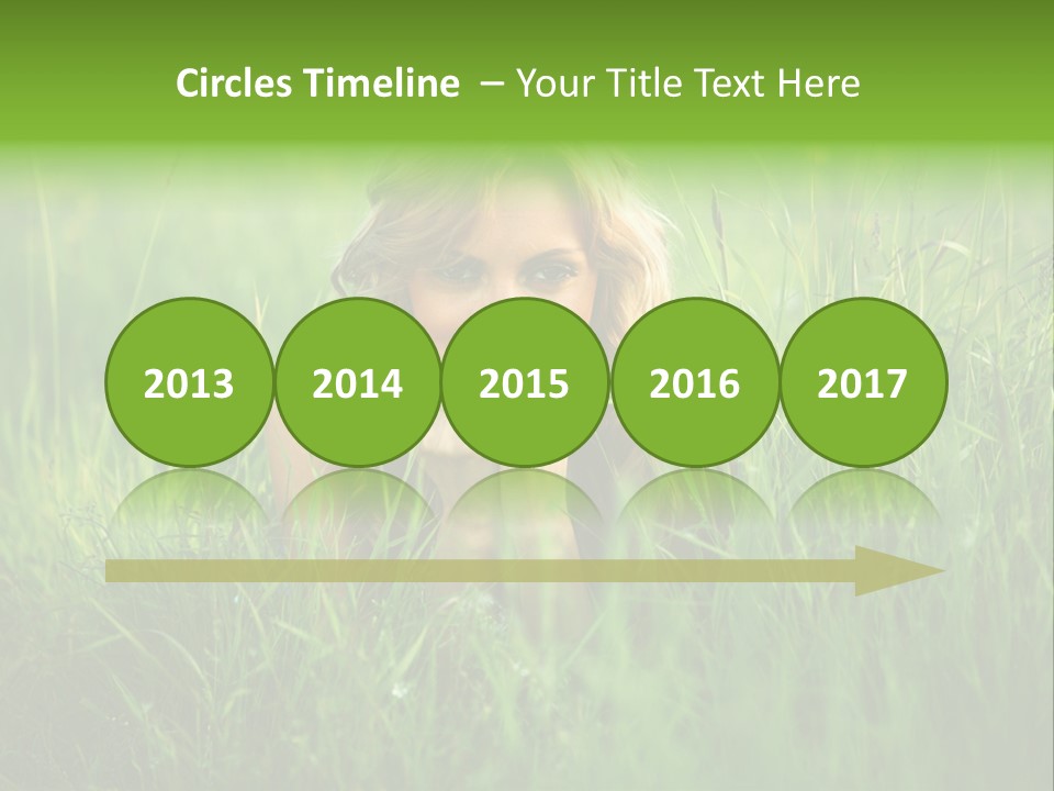 Young Adult Female Smile PowerPoint Template