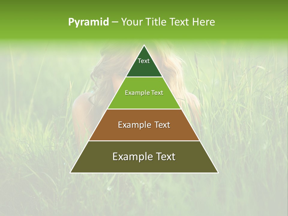 Young Adult Female Smile PowerPoint Template