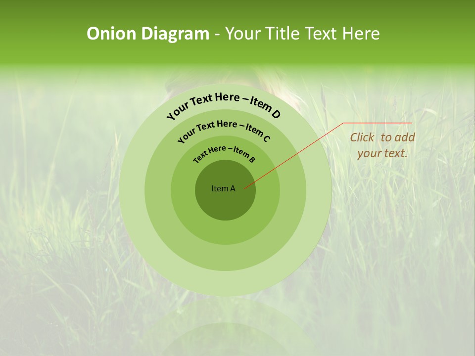 Young Adult Female Smile PowerPoint Template