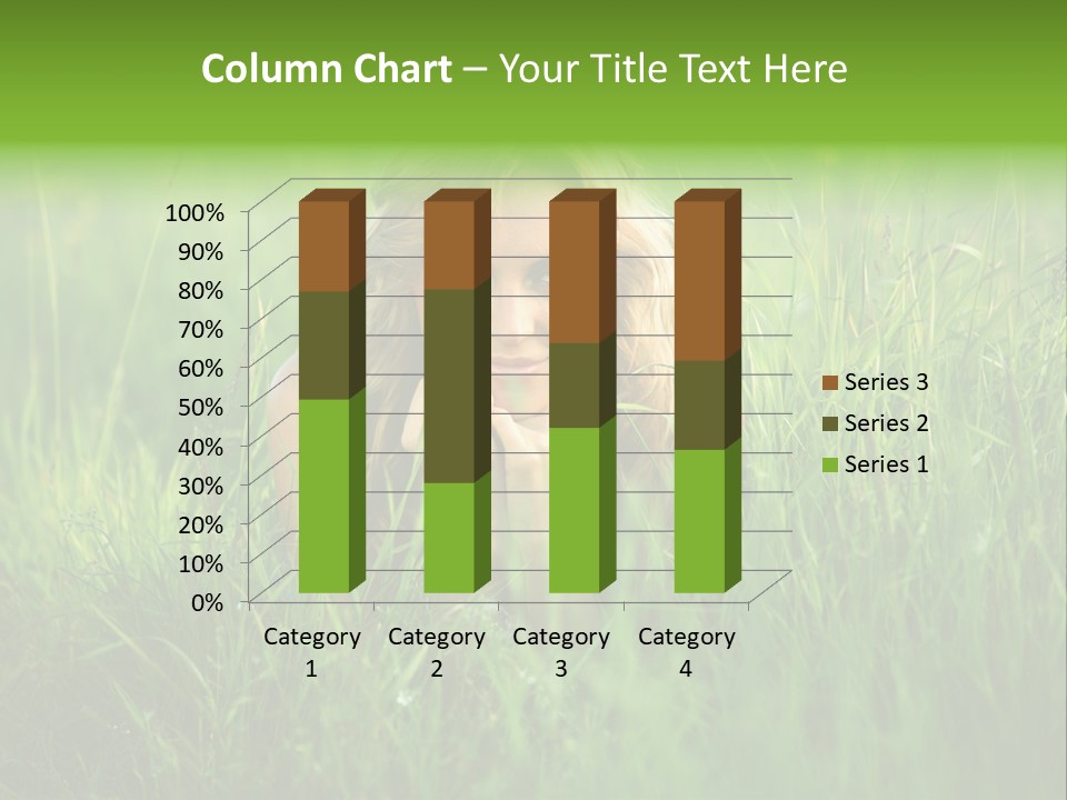 Young Adult Female Smile PowerPoint Template