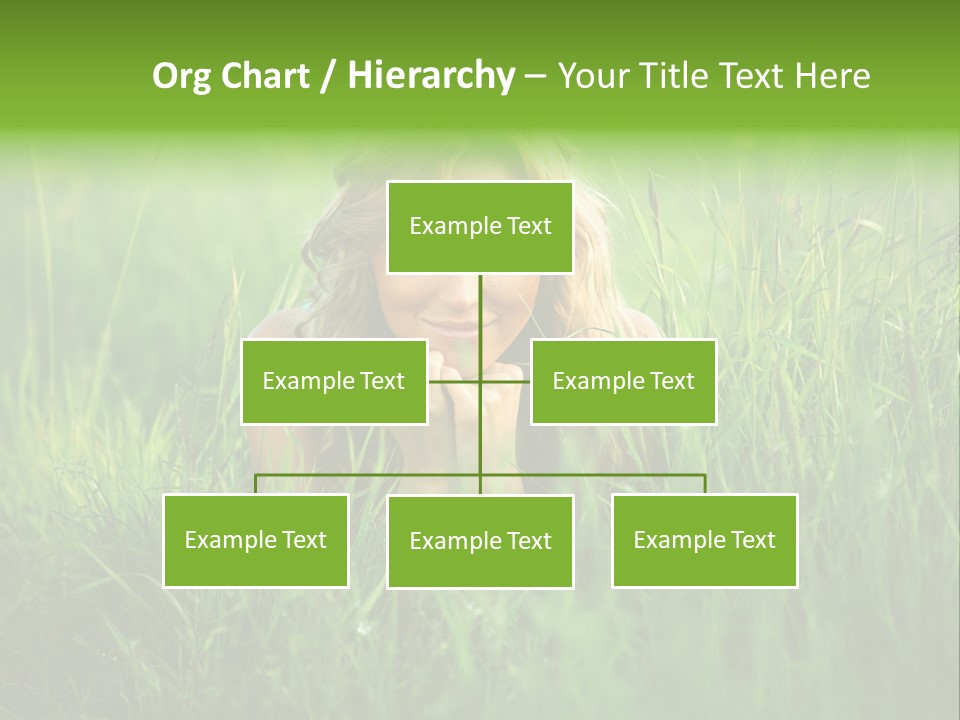 Young Adult Female Smile PowerPoint Template