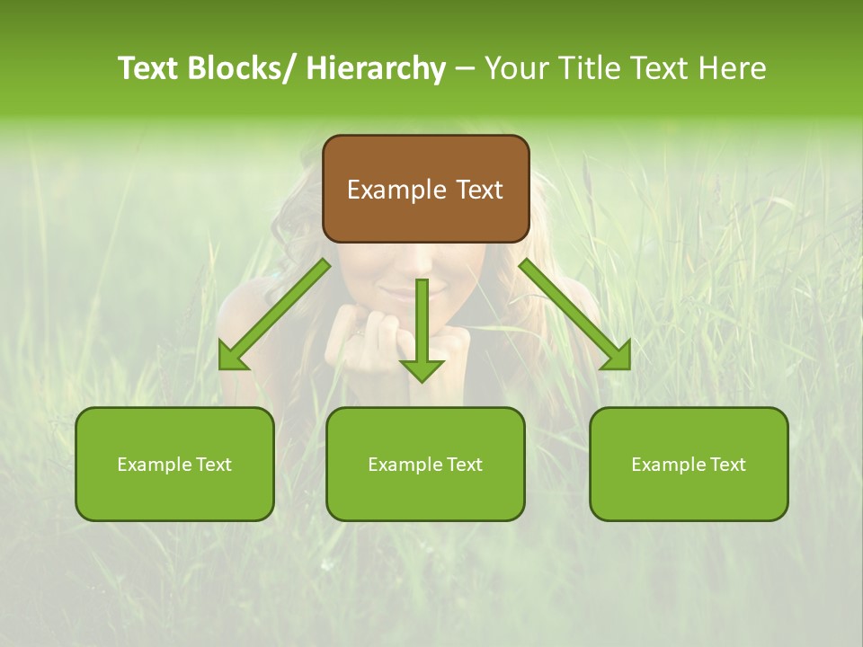 Young Adult Female Smile PowerPoint Template